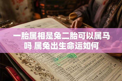 一胎属相是兔二胎可以属马吗 属兔出生命运如何