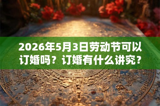 2026年5月3日劳动节可以订婚吗?订婚有什么讲究? 2026年5月3日劳动节可以订婚吗?订婚有什么讲究?