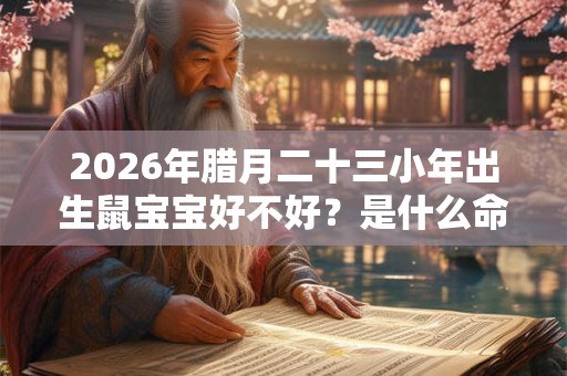 2026年腊月二十三小年出生鼠宝宝好不好？是什么命？