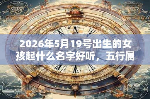 2026年5月19号出生的女孩起什么名字好听，五行属什么