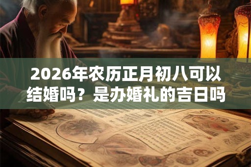 2026年农历正月初八可以结婚吗？是办婚礼的吉日吗？