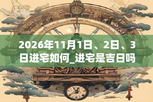 2026年11月1日、2日、3日进宅如何_进宅是吉日吗