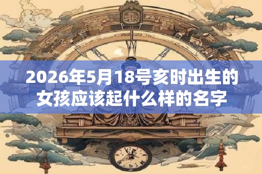 2026年5月18号亥时出生的女孩应该起什么样的名字