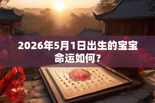 2026年5月1日出生的宝宝命运如何？