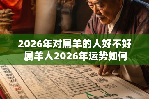 2026年对属羊的人好不好 属羊人2026年运势如何