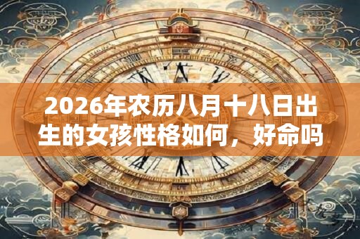2026年农历八月十八日出生的女孩性格如何，好命吗？
