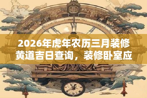 2026年虎年农历三月装修黄道吉日查询，装修卧室应该注意什么？