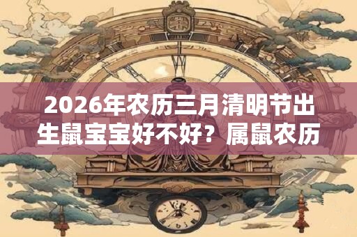 2026年农历三月清明节出生鼠宝宝好不好？属鼠农历三月出生命运