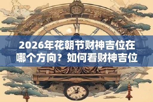 2026年花朝节财神吉位在哪个方向？如何看财神吉位？