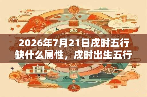 2026年7月21日戌时五行缺什么属性，戌时出生五行缺什么