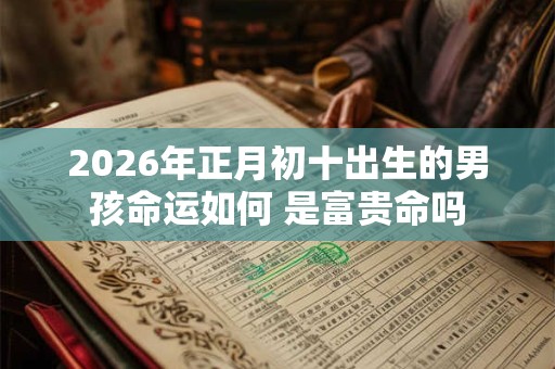 2026年正月初十出生的男孩命运如何 是富贵命吗
