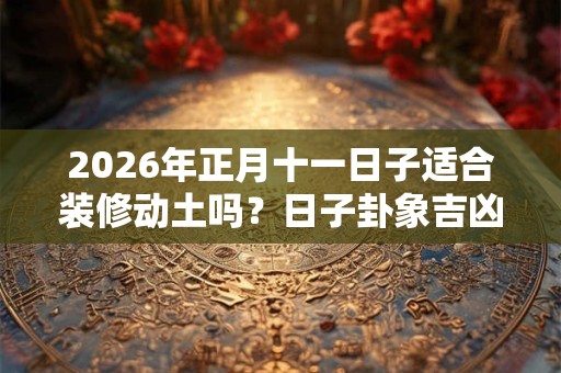 2026年正月十一日子适合装修动土吗？日子卦象吉凶？