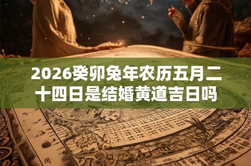 2026癸卯兔年农历五月二十四日是结婚黄道吉日吗
