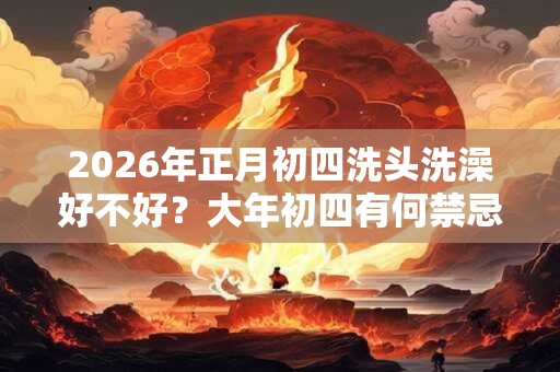 2026年正月初四洗头洗澡好不好？大年初四有何禁忌？