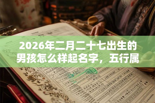 2026年二月二十七出生的男孩怎么样起名字，五行属什么