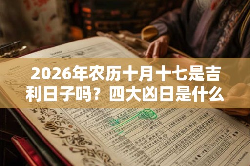 2026年农历十月十七是吉利日子吗？四大凶日是什么日子