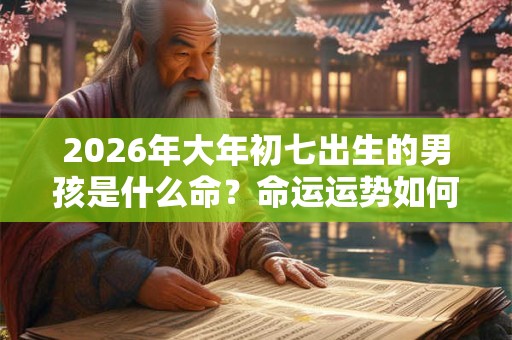 2026年大年初七出生的男孩是什么命？命运运势如何