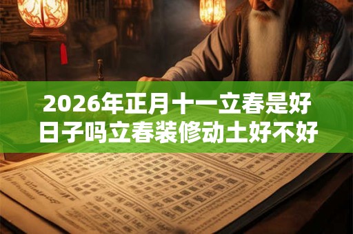 2026年正月十一立春是好日子吗立春装修动土好不好？