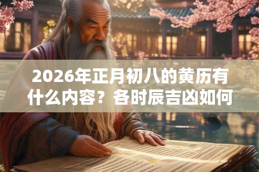 2026年正月初八的黄历有什么内容？各时辰吉凶如何？