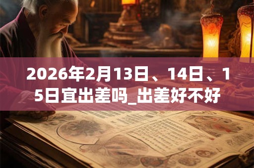 2026年2月13日、14日、15日宜出差吗_出差好不好