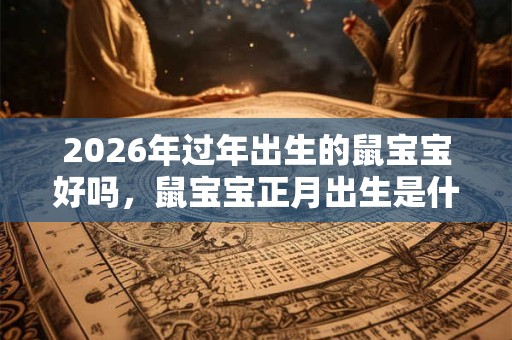 2026年过年出生的鼠宝宝好吗，鼠宝宝正月出生是什么命？
