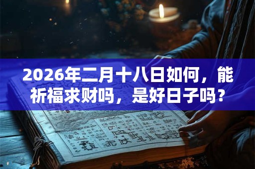 2026年二月十八日如何，能祈福求财吗，是好日子吗？