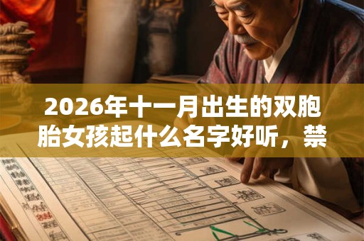 2026年十一月出生的双胞胎女孩起什么名字好听，禁用什么字