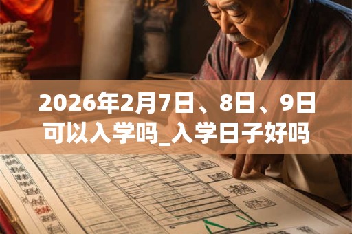 2026年2月7日、8日、9日可以入学吗_入学日子好吗