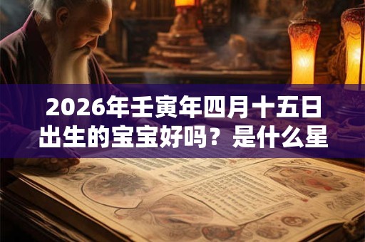 2026年壬寅年四月十五日出生的宝宝好吗？是什么星座？