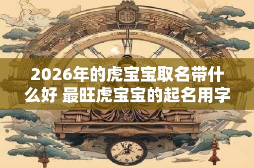 2026年的虎宝宝取名带什么好 最旺虎宝宝的起名用字