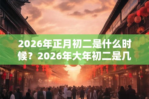 2026年正月初二是什么时候？2026年大年初二是几号？