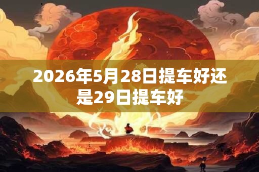 2026年5月28日提车好还是29日提车好