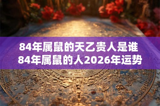 84年属鼠的天乙贵人是谁 84年属鼠的人2026年运势如何