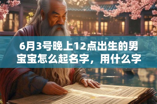 6月3号晚上12点出生的男宝宝怎么起名字，用什么字好