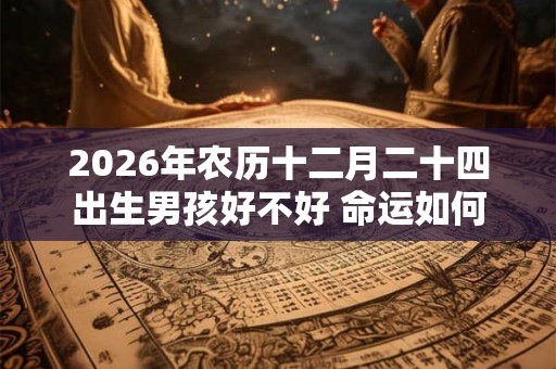 2026年农历十二月二十四出生男孩好不好 命运如何