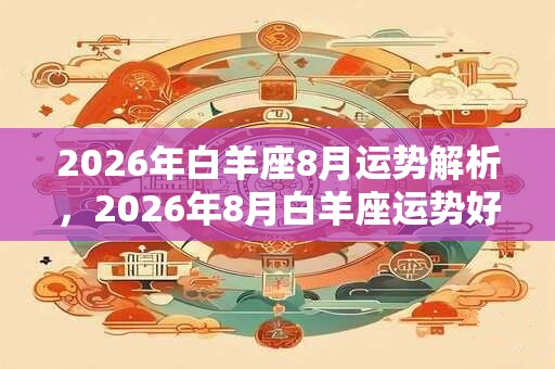 2026年白羊座8月运势解析，2026年8月白羊座运势好不好？