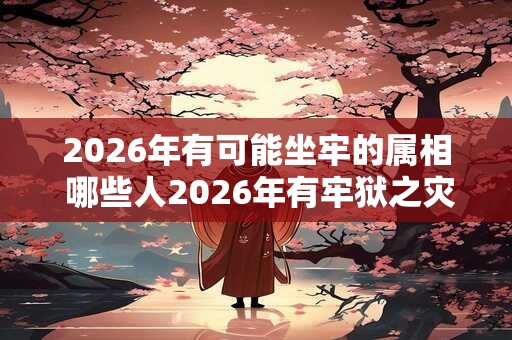 2026年有可能坐牢的属相 哪些人2026年有牢狱之灾