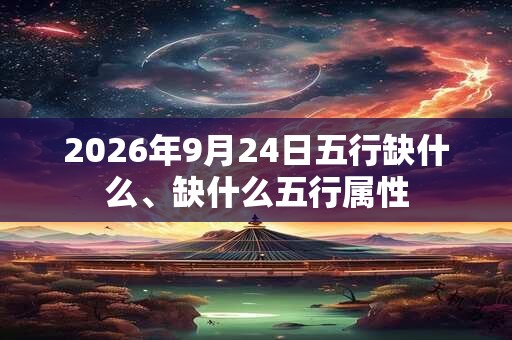 2026年9月24日五行缺什么、缺什么五行属性