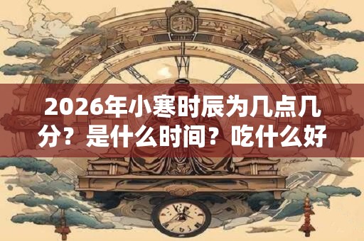 2026年小寒时辰为几点几分？是什么时间？吃什么好？