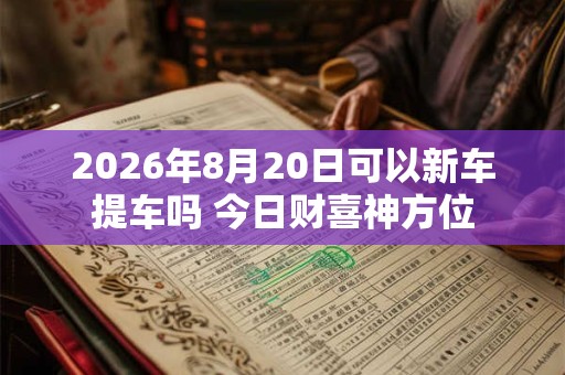 2026年8月20日可以新车提车吗 今日财喜神方位