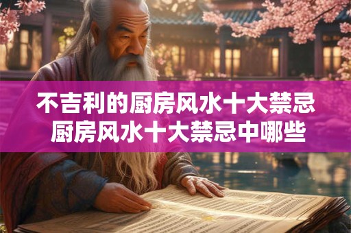 不吉利的厨房风水十大禁忌 厨房风水十大禁忌中哪些是不吉利的