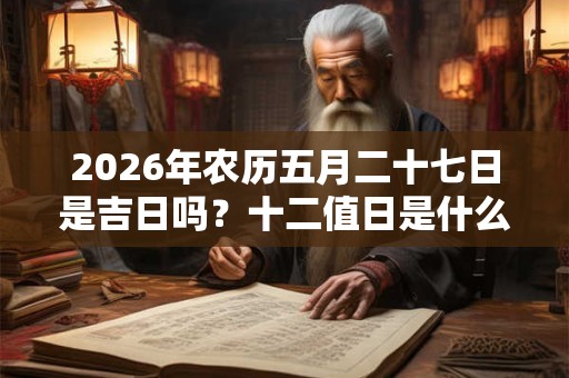 2026年农历五月二十七日是吉日吗？十二值日是什么？