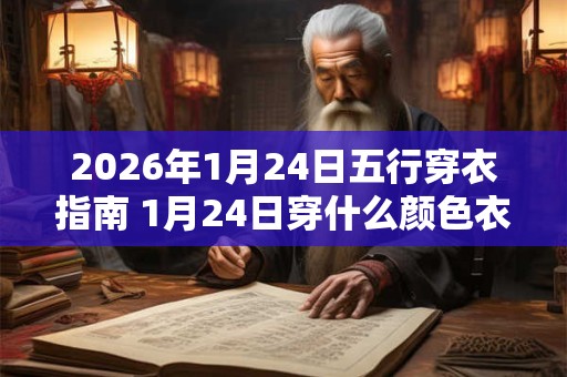 2026年1月24日五行穿衣指南 1月24日穿什么颜色衣服