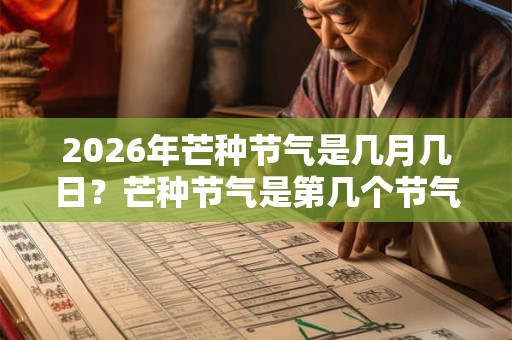2026年芒种节气是几月几日？芒种节气是第几个节气？