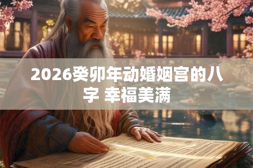 2026癸卯年动婚姻宫的八字 幸福美满