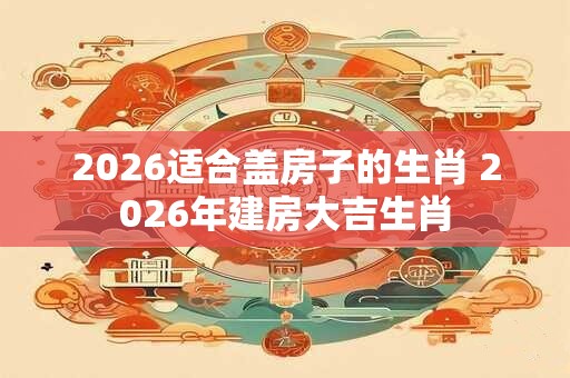 2026适合盖房子的生肖 2026年建房大吉生肖