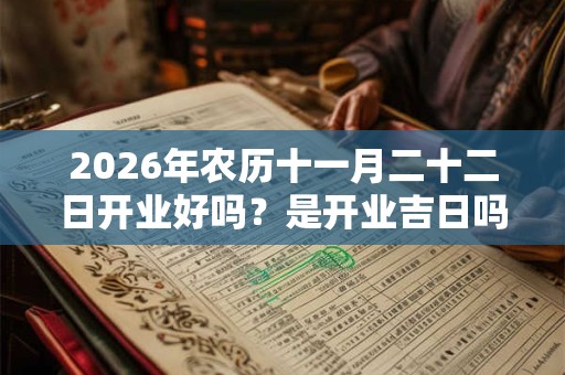 2026年农历十一月二十二日开业好吗？是开业吉日吗？