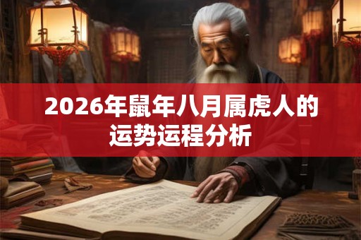 2026年鼠年八月属虎人的运势运程分析