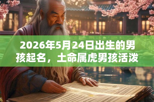 2026年5月24日出生的男孩起名，土命属虎男孩活泼阳光的名字精选