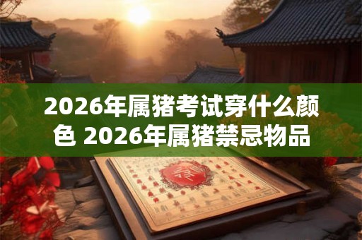 2026年属猪考试穿什么颜色 2026年属猪禁忌物品
